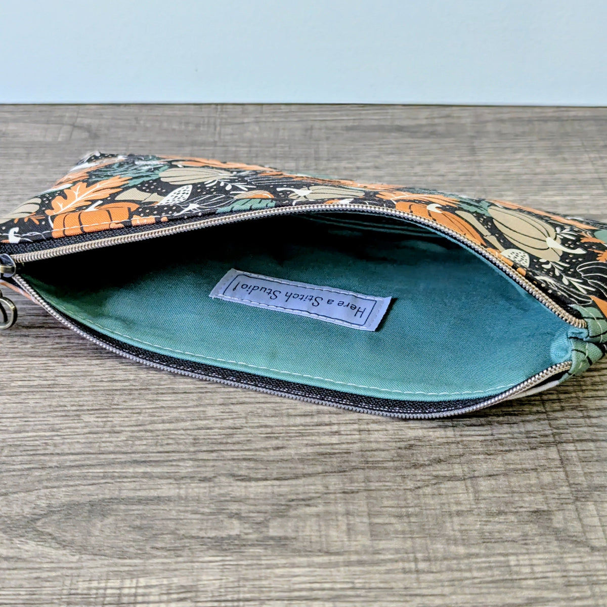 Pumpkin Cotton Zipper Pouch