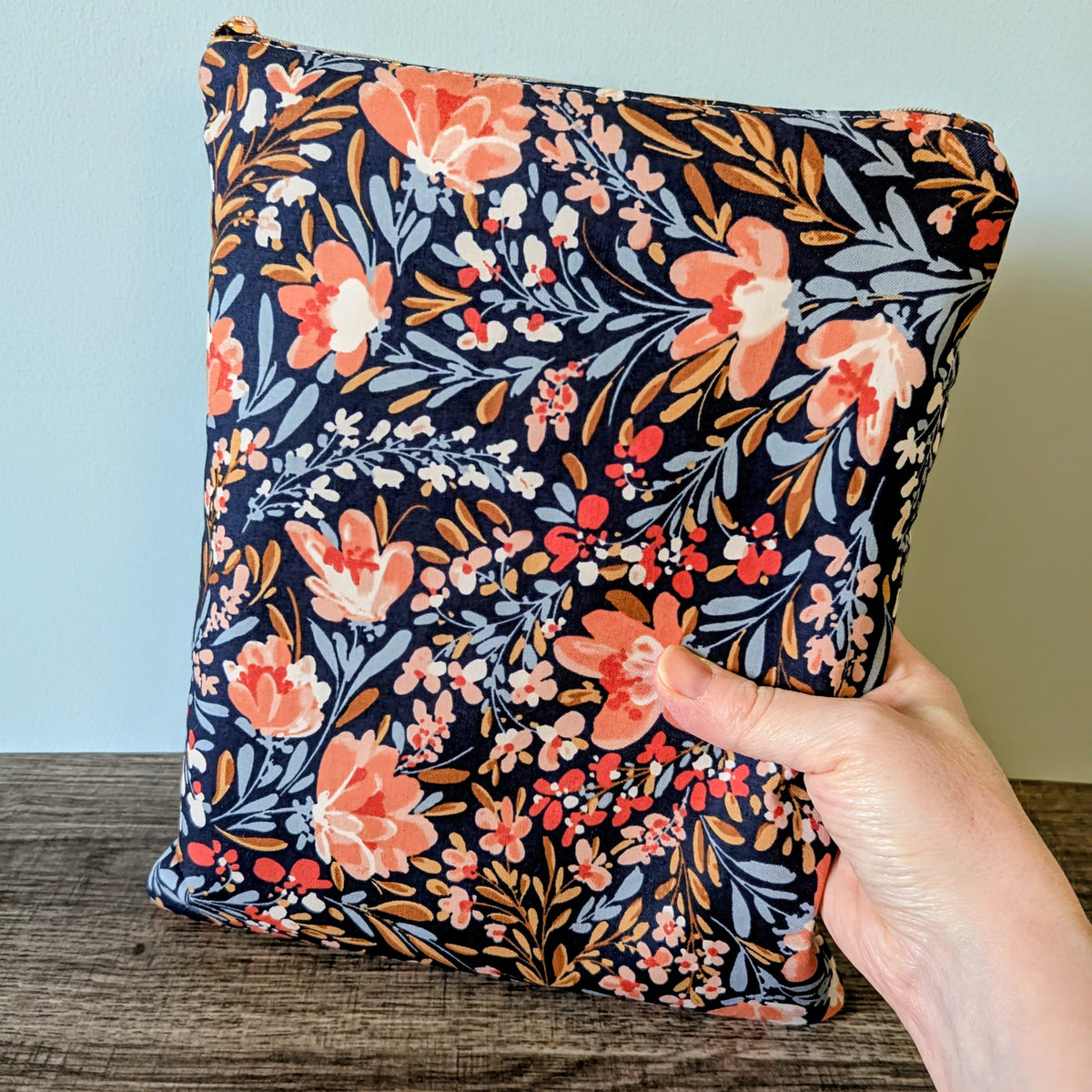 Garden Floral Cotton Book Sleeve