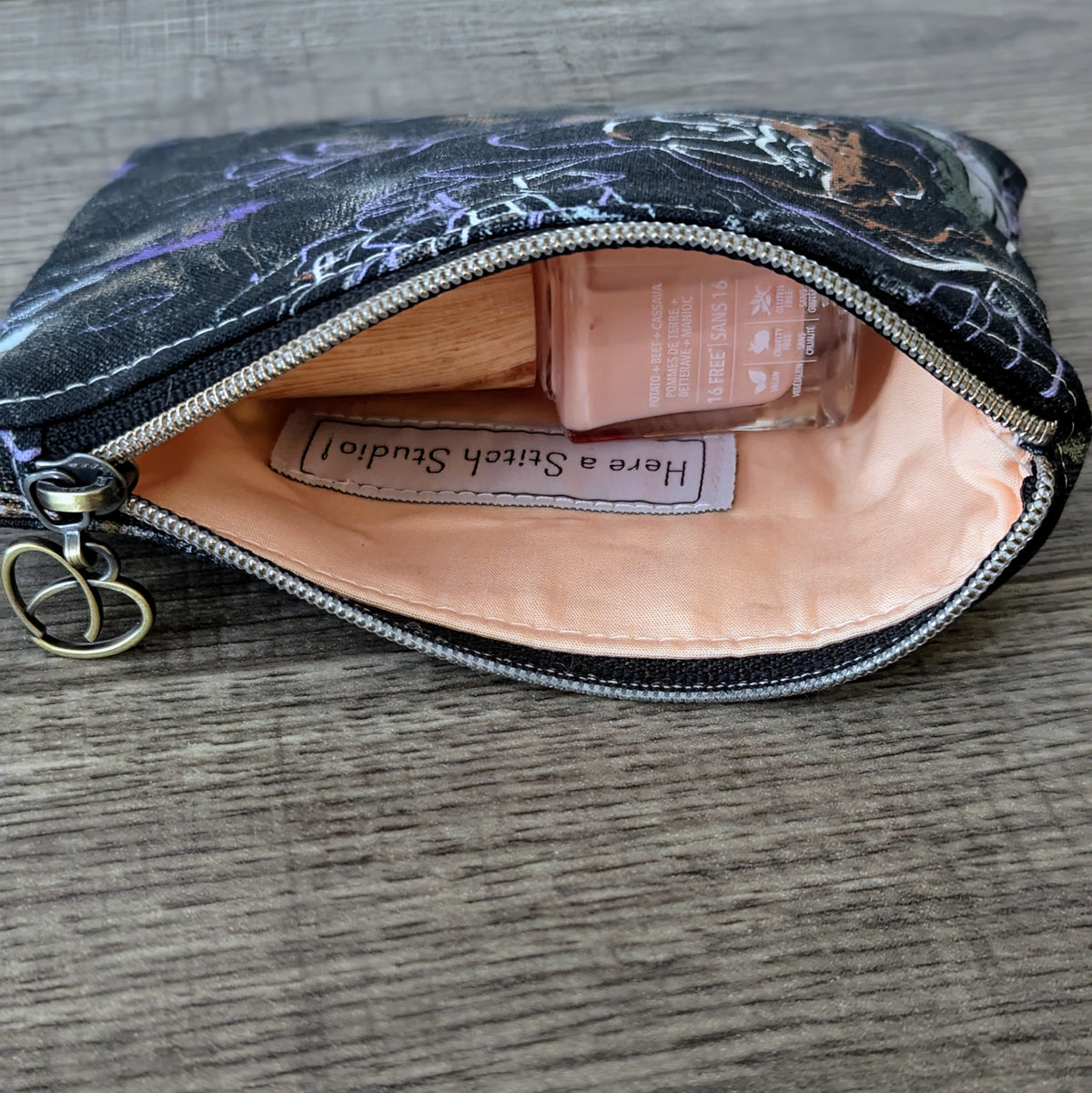 Purple Floral Card Pouch