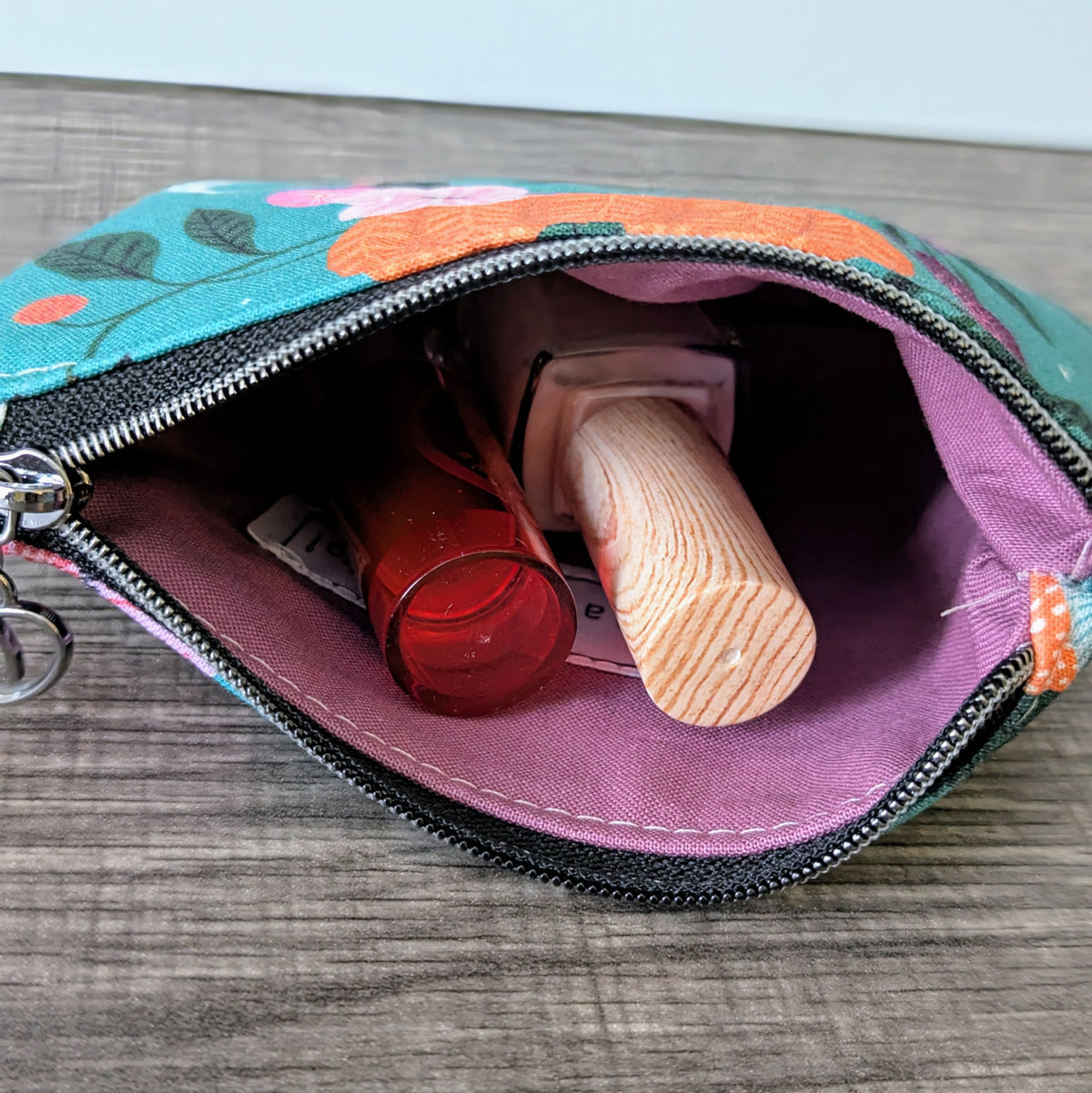 Turquoise Pumpkin Card Pouch