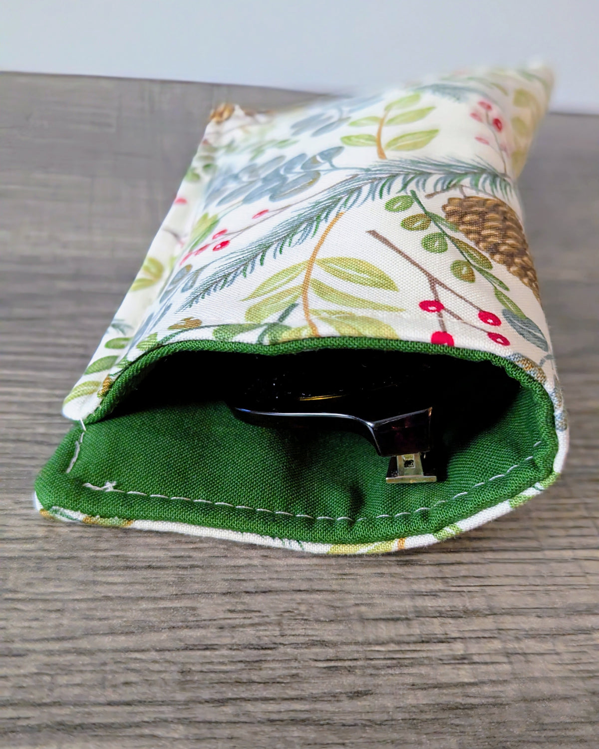 Winter Foliage Eyeglass Pouch