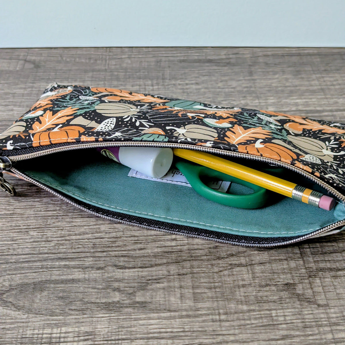 Pumpkin Cotton Zipper Pouch