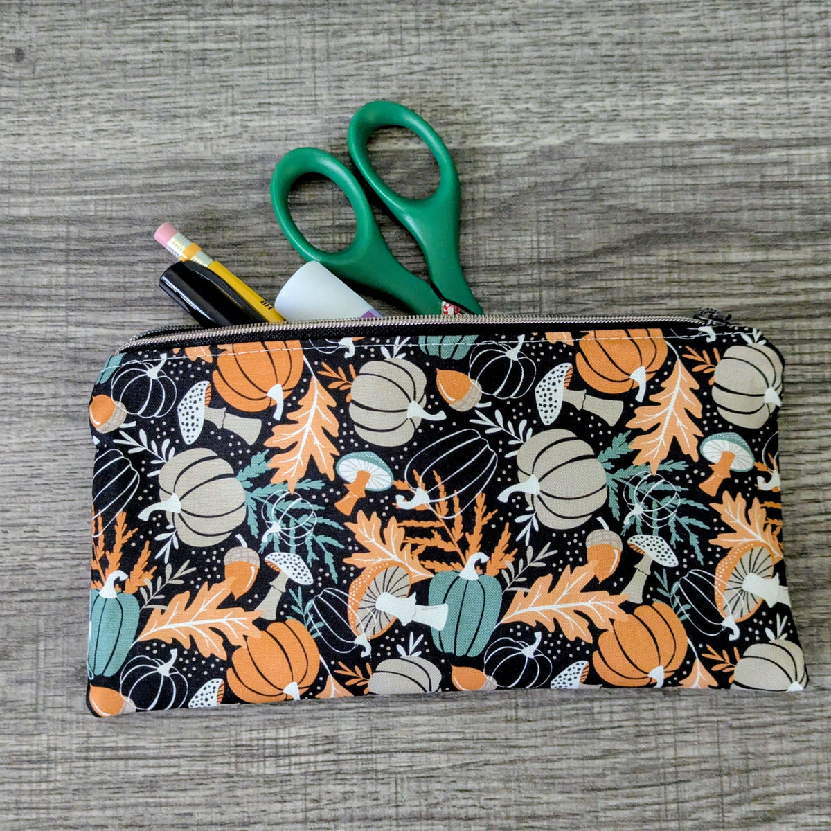 Pumpkin Cotton Zipper Pouch