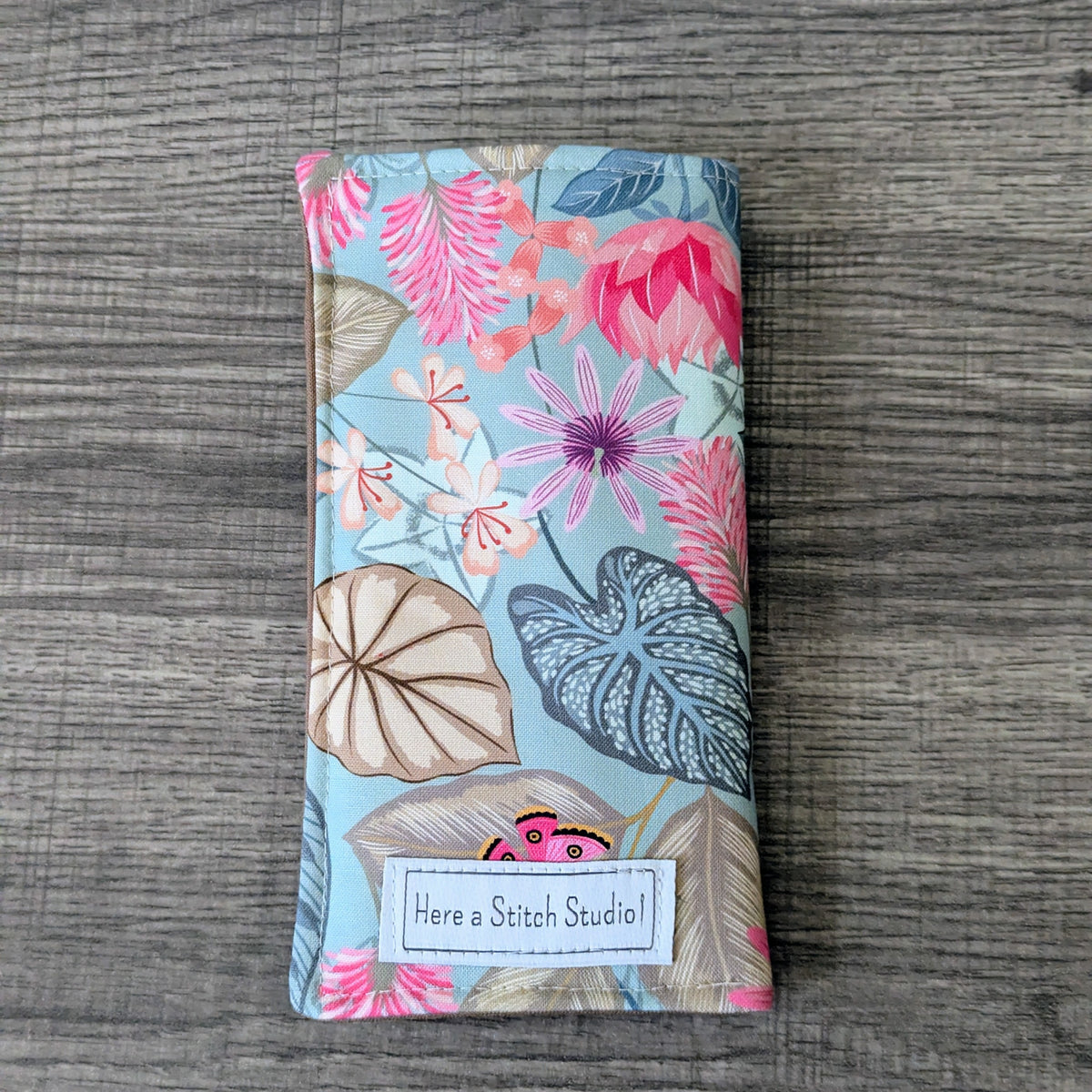 Tropical Floral Eyeglass Case
