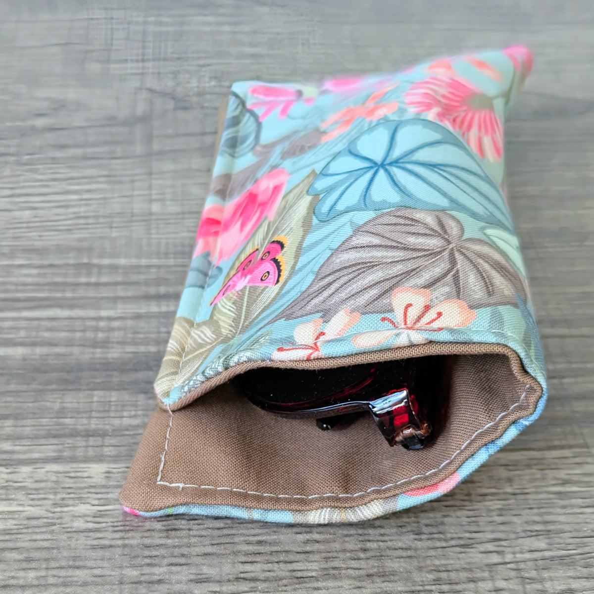 Tropical Floral Eyeglass Case