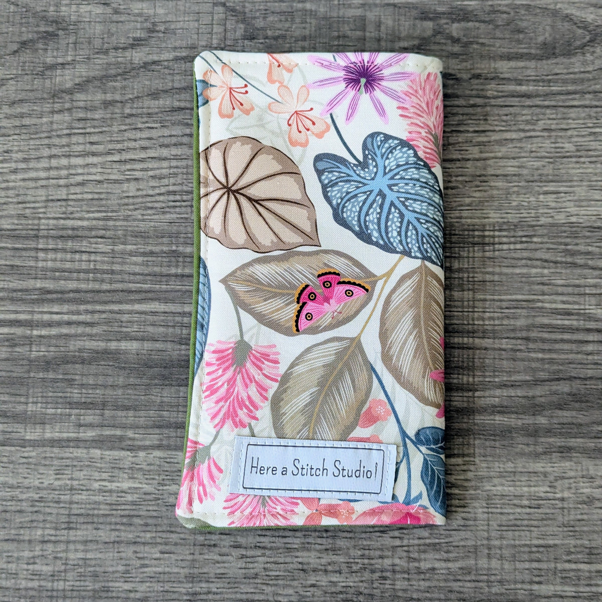 Tropical Floral Eyeglass Case