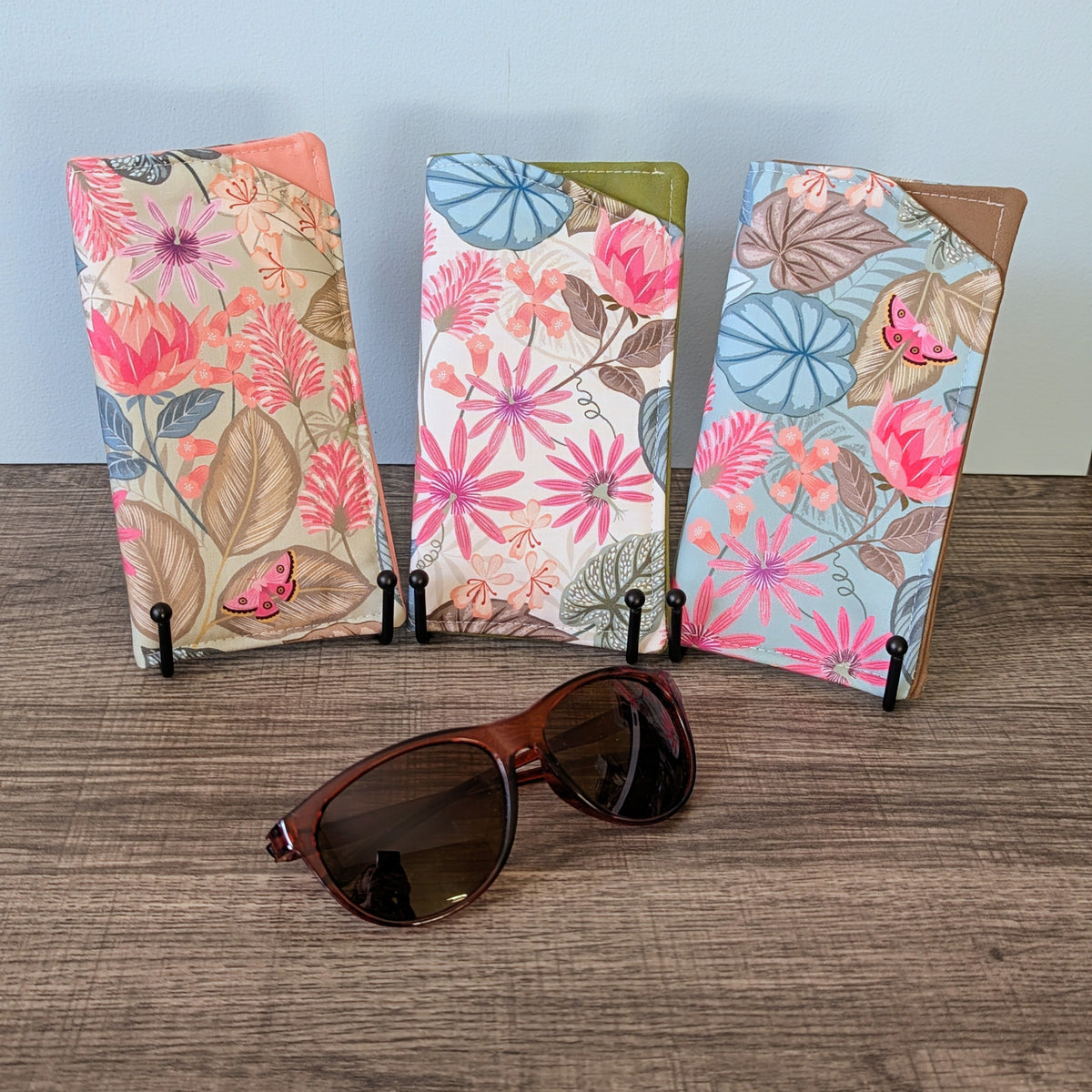 Tropical Floral Eyeglass Case