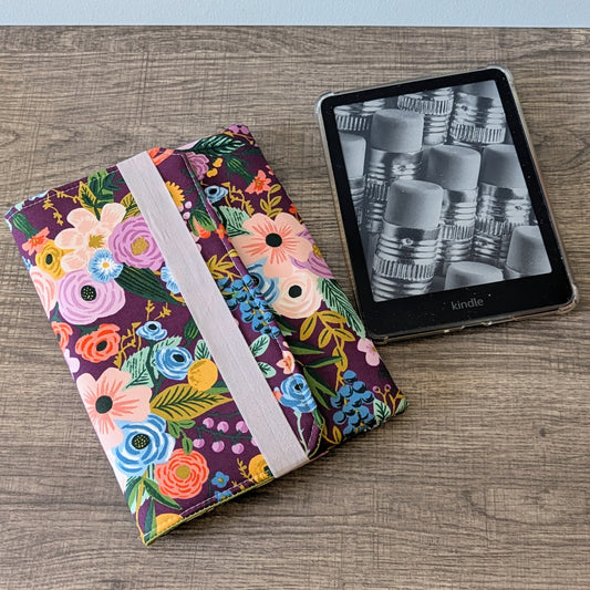 Burgundy Floral Kobo & Kindle Sleeve