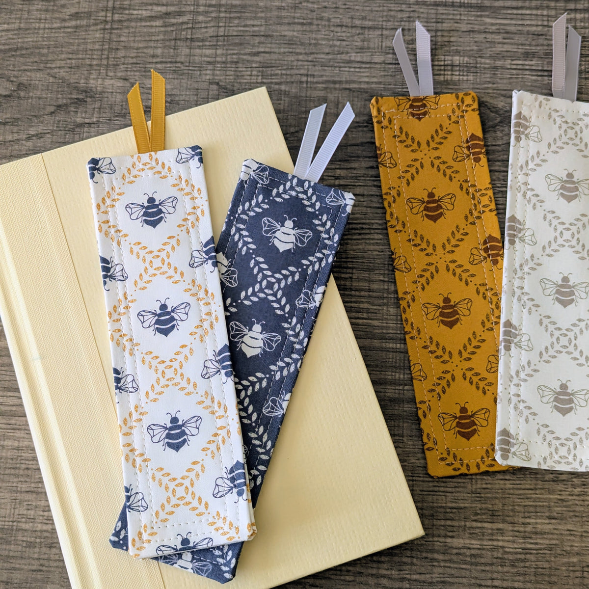 Honey Bee Cotton Bookmark