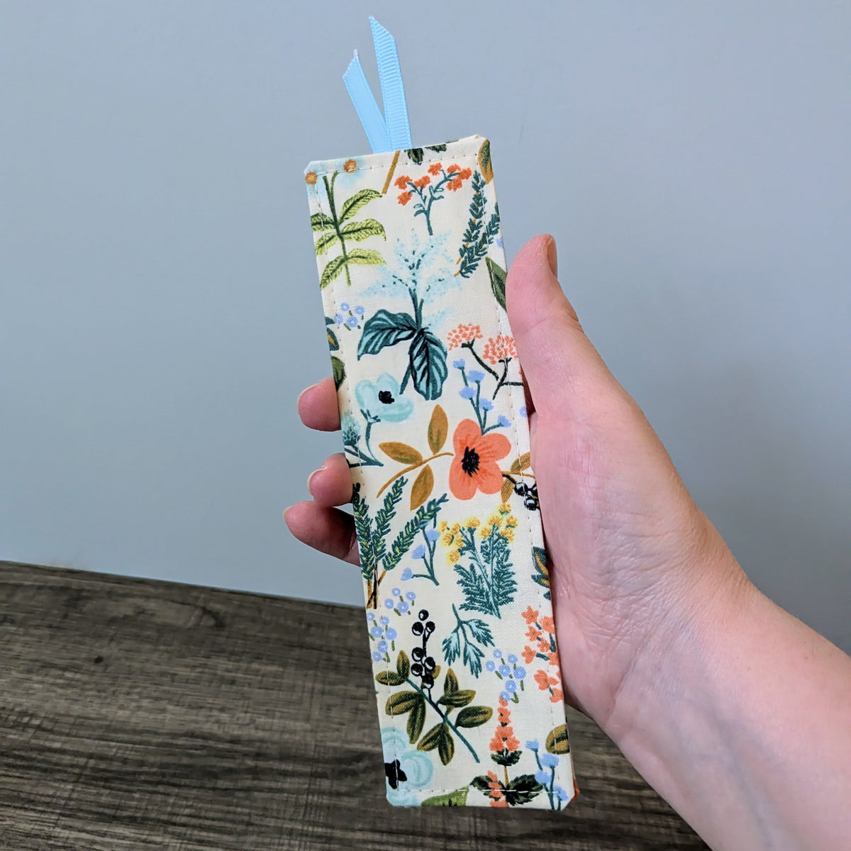 Herb Garden Floral Cotton Bookmark
