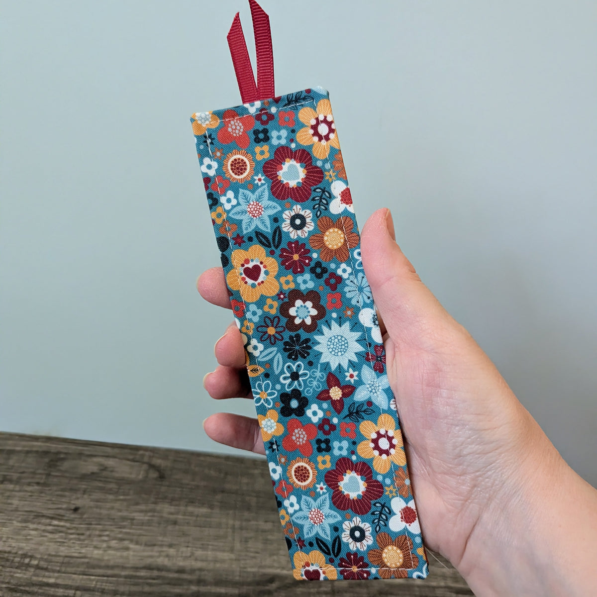 Fall Floral Cotton Bookmark