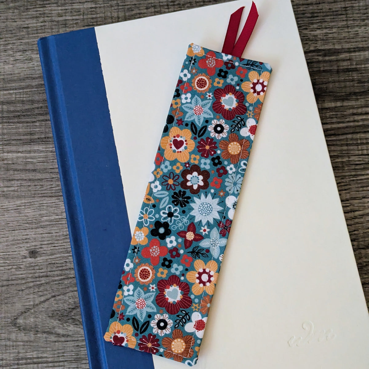 Fall Floral Cotton Bookmark