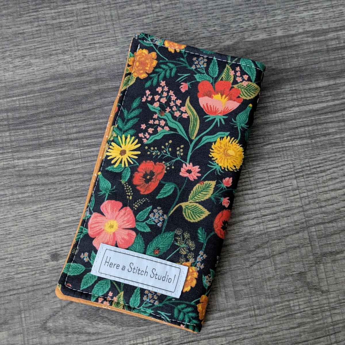Poppy Floral Eyeglass Case
