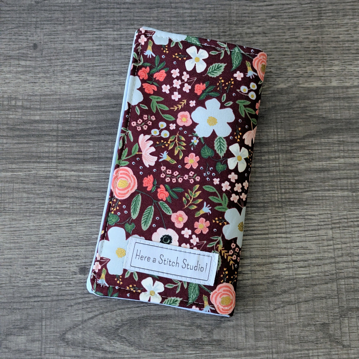 Wild Rose Floral Eyeglass Case