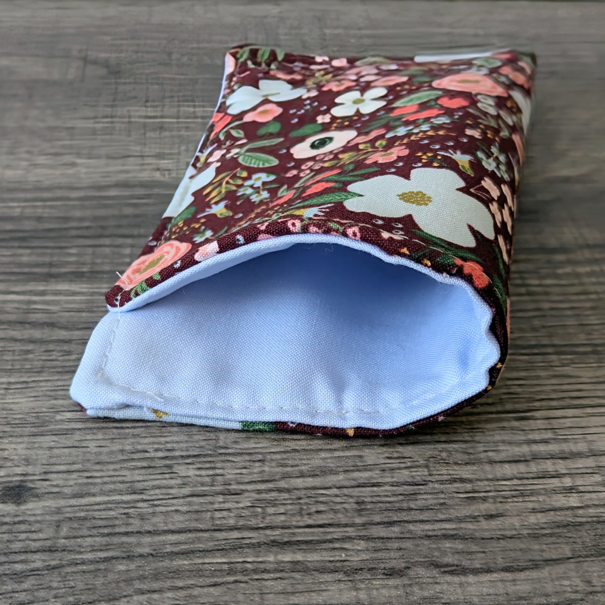 Wild Rose Floral Eyeglass Case