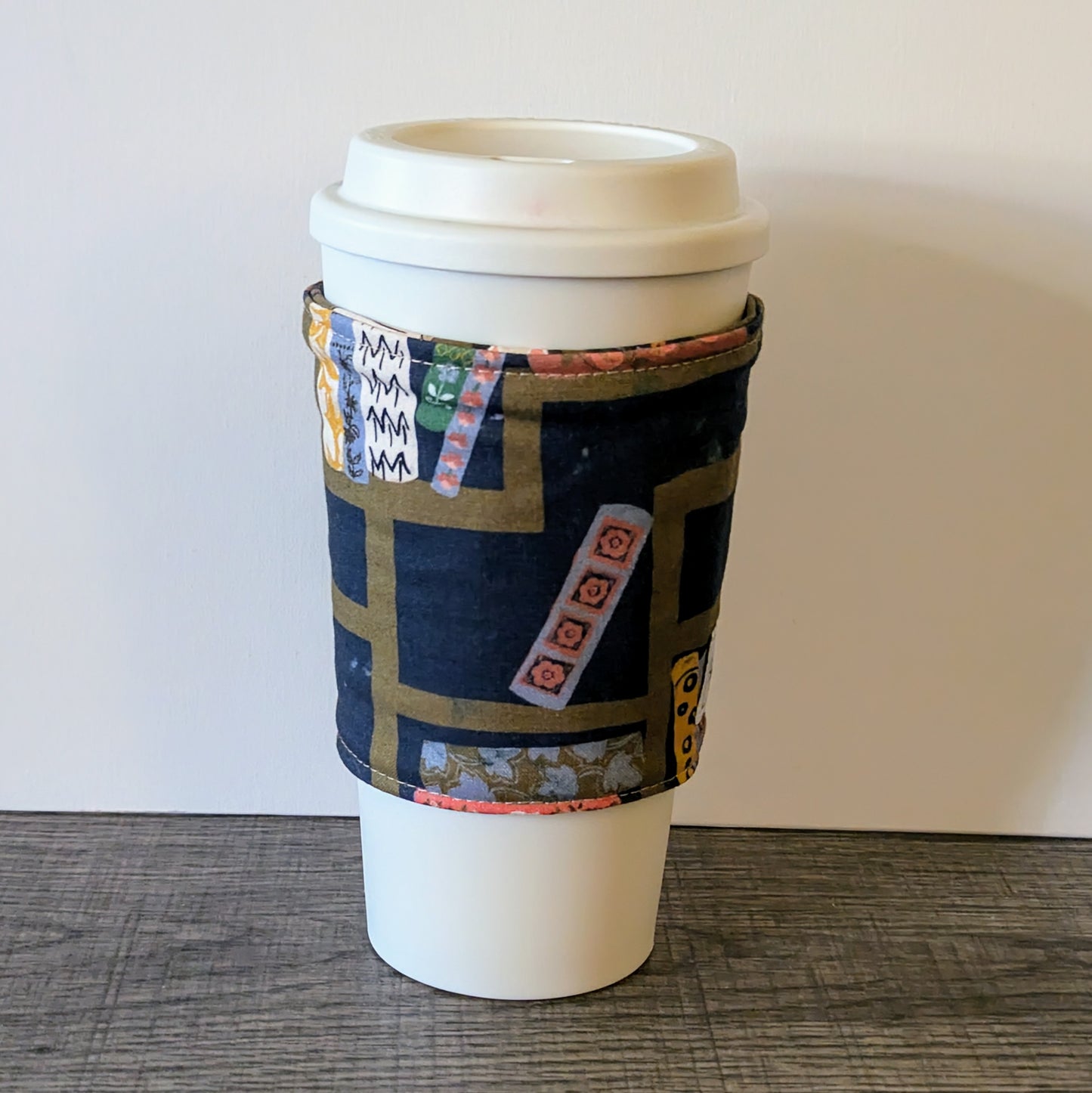 Book Print Cup Cozy