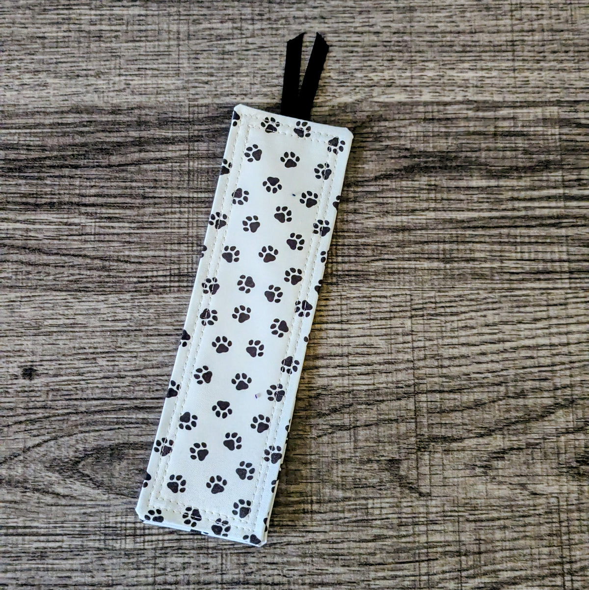 Paw Print Cotton Bookmark