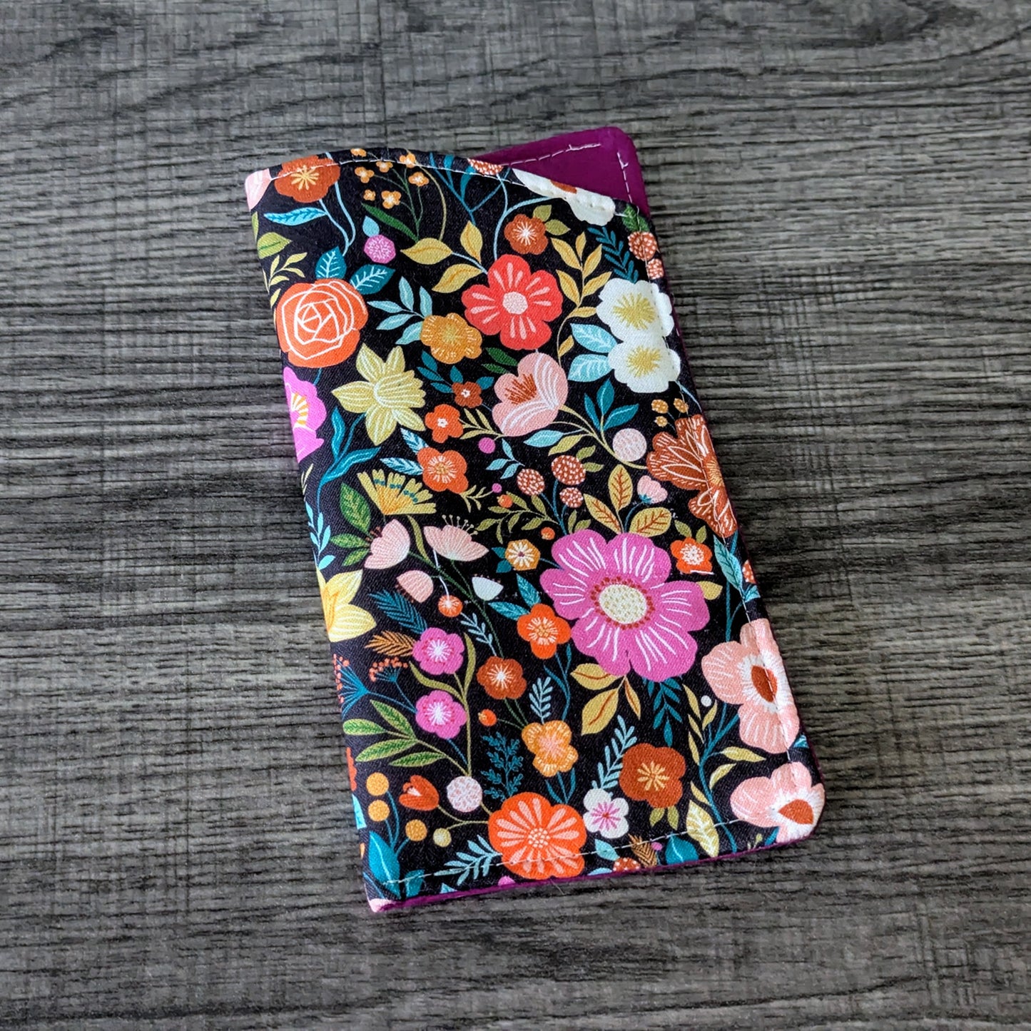 Bright Floral Floral Eyeglass Pouch