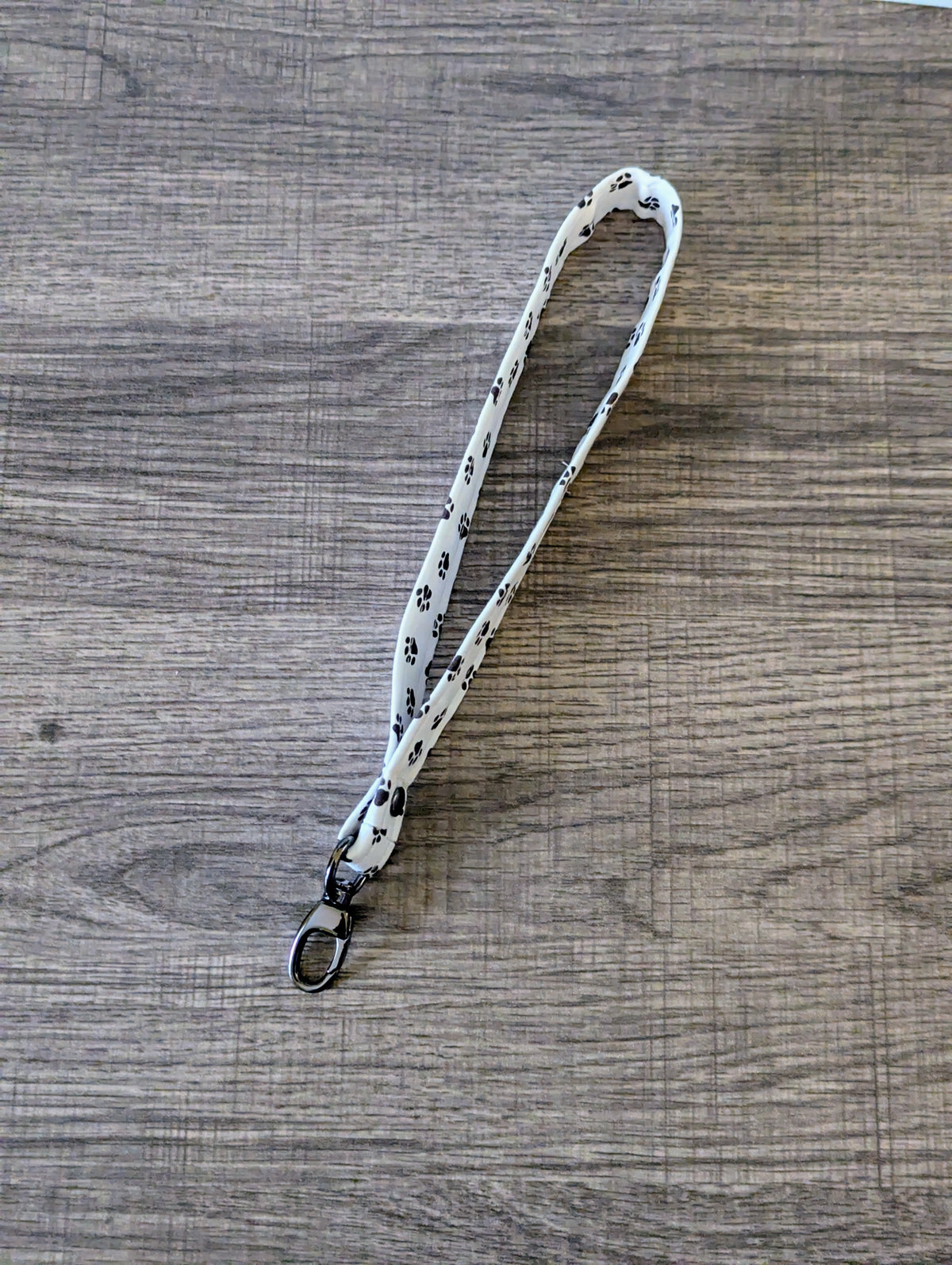Paw Print Keychain Wrist Lanyard