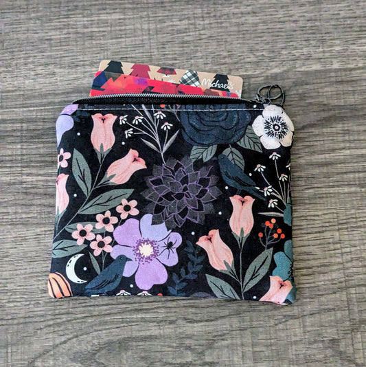 Gothic Floral Card Pouch