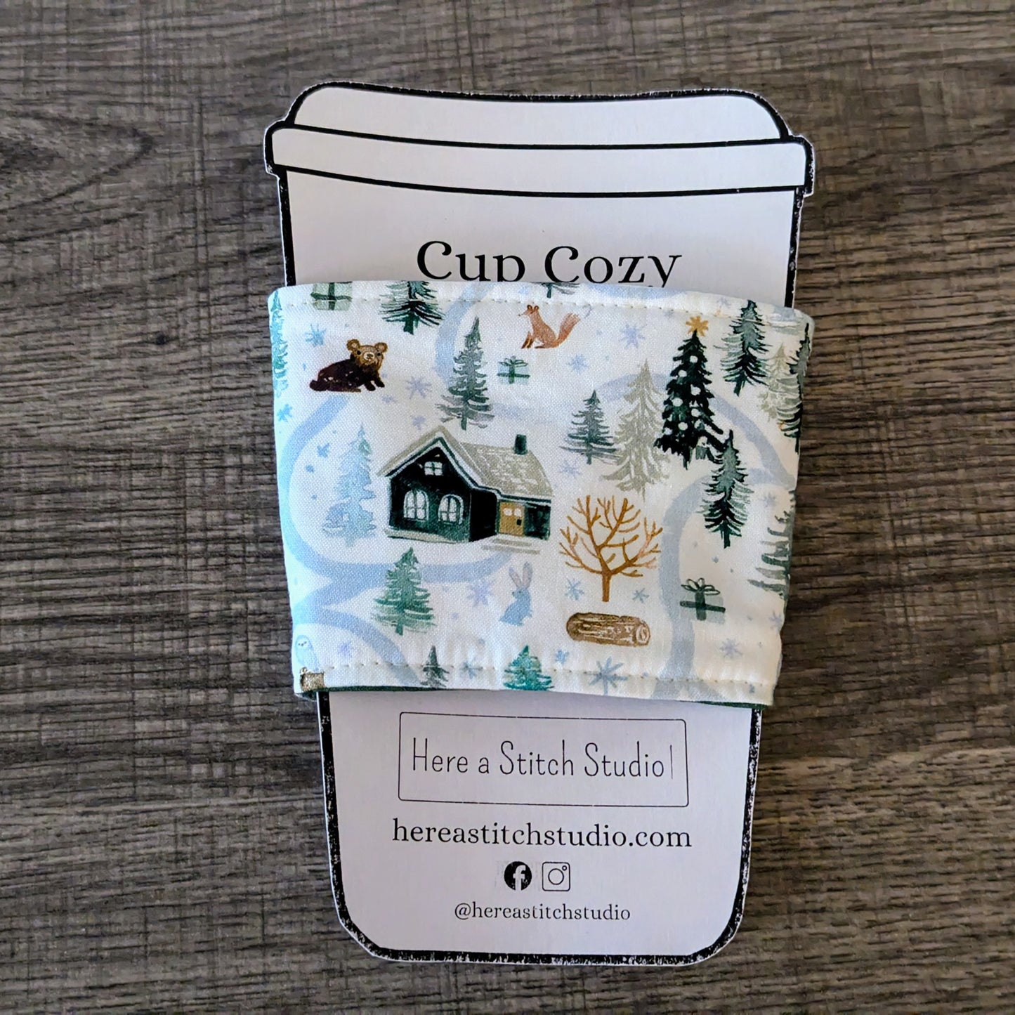 Winter Village Cup Cozy