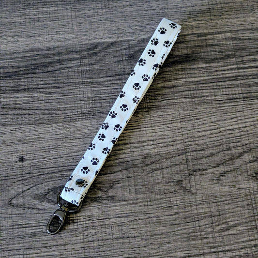 Paw Print Keychain Wrist Lanyard