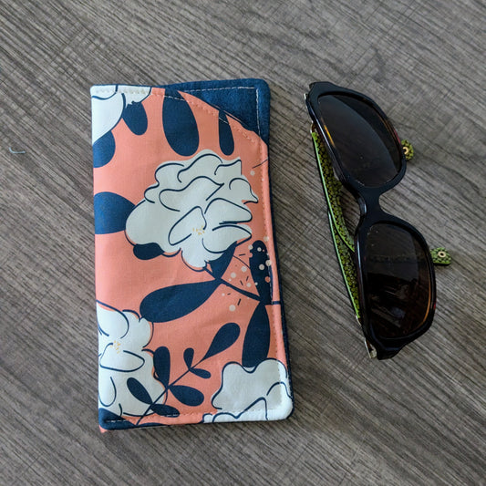 Bold Bloom Floral Eyeglass Pouch