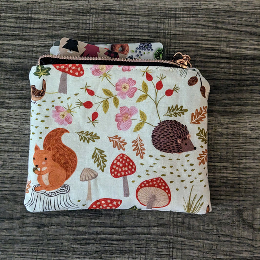 Cream Squirrel Card Pouch