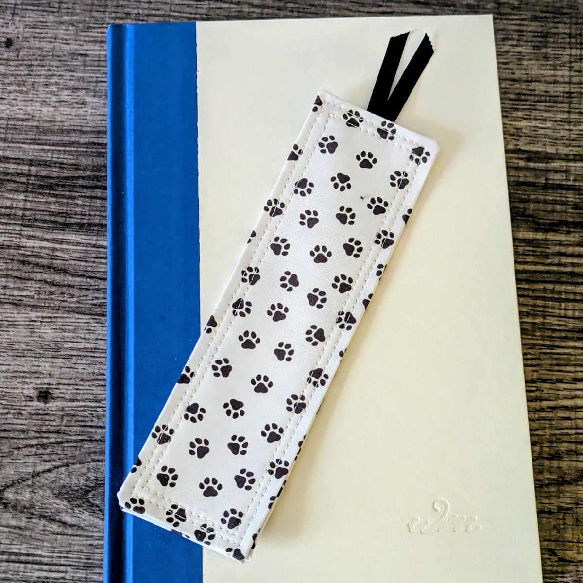 Paw Print Cotton Bookmark