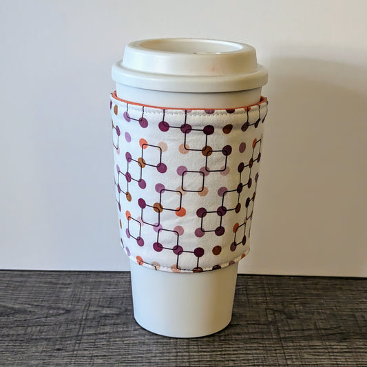 Purple Dot Cup Cozy