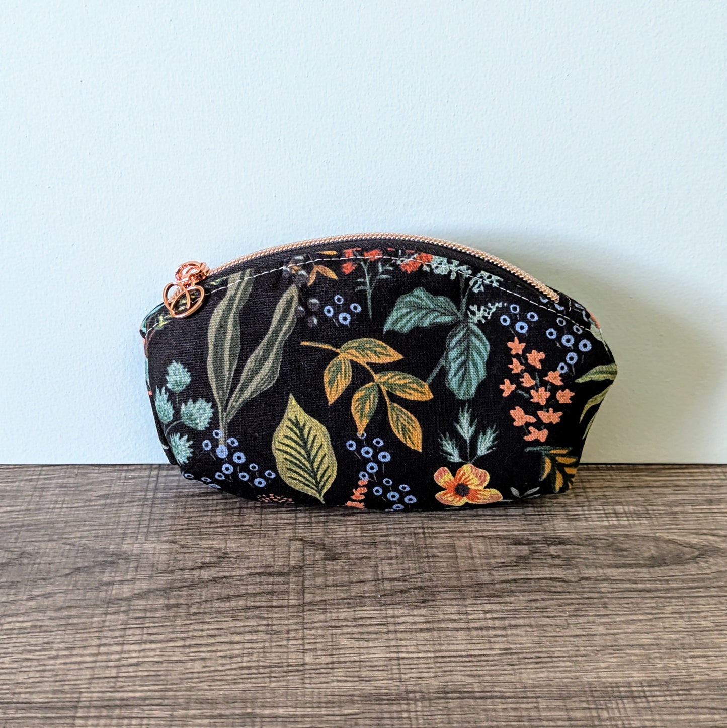 Herb Garden Canvas Makeup Bag