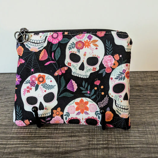 Black Skull Card Pouch
