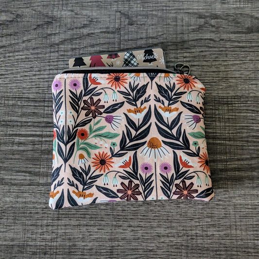 Modern Wildflower Card Pouch
